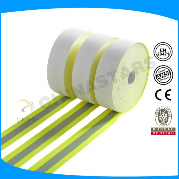 Fluorescent Flame Retardant Reflective Fabric,reflective material.EN471